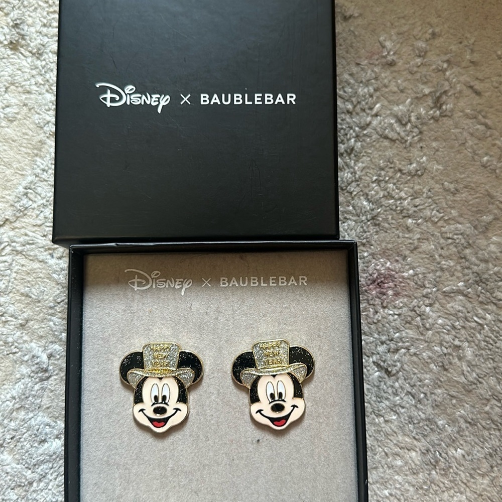 NIB Disney‎ x BaubleBar Mickey earrings